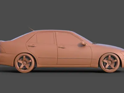 Lexus IS300 3D print model