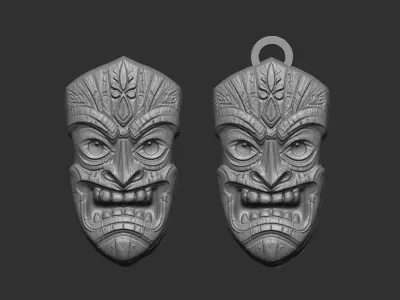 wall tiki decor  3D print model