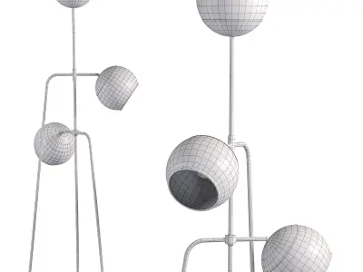 Black Widow Floor Lamp 3D model