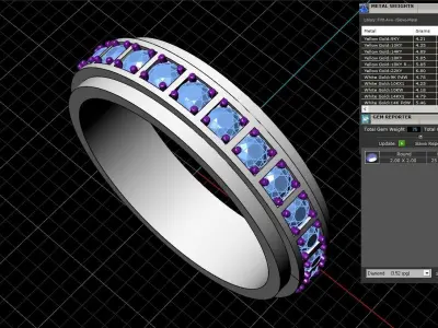 wedding ring model 340 3D print model