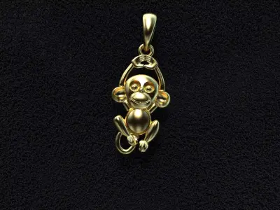 Monkey 3D print model