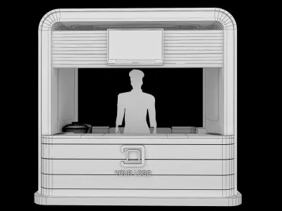 Booth Exhibition Stand a436a 3D model