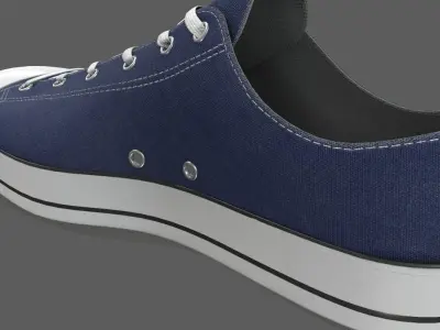 Realistic Sports Sneakers 3D model