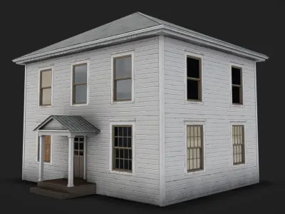 House 01 - Clean Low-poly 3D model