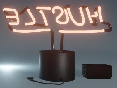 Table Neon Hustle Free low-poly 3D model