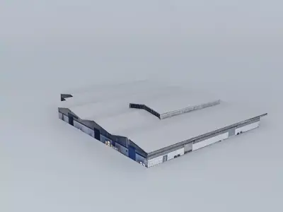 Hangar West Free 3D model