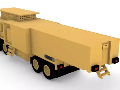 Mobile Nuclear Power Control Truck 5 Sci-Fi Energy 3D print model