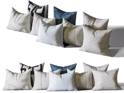 Pillow Set 02 3D model
