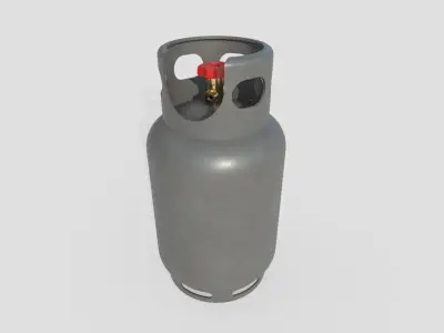 Gas Bottle M3 Low-poly 3D model