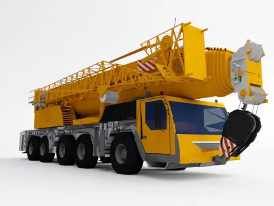 Liebherr Mobile Crane 3D model