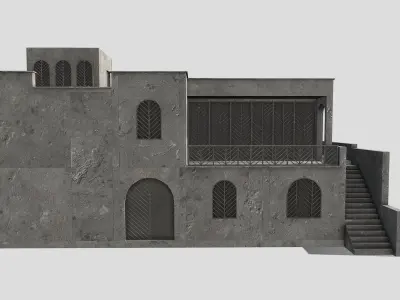 Middle East Building Low-poly 3D model