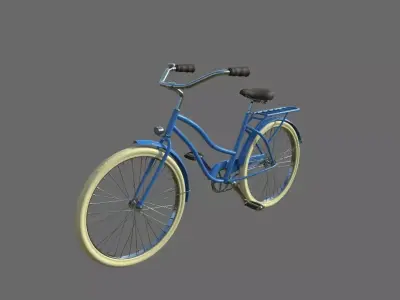 Classic bike 3D model 3D model
