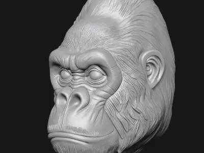 gorilla 3D print model