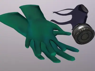 Rat Catcher props Low-poly 3D model