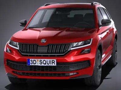 Skoda Kodiaq Sportline 2018 3D model