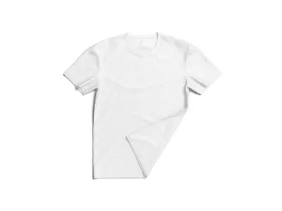 Flat Lay T-shirt - basic folded corner tee-shirt Low-poly 3D model