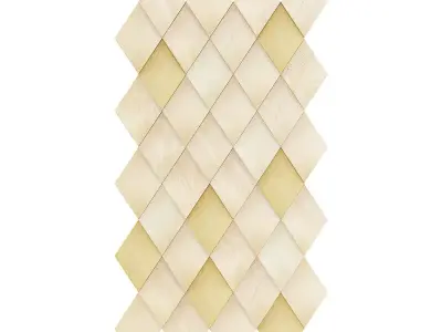 Wooden Wall Panel 3D model buy