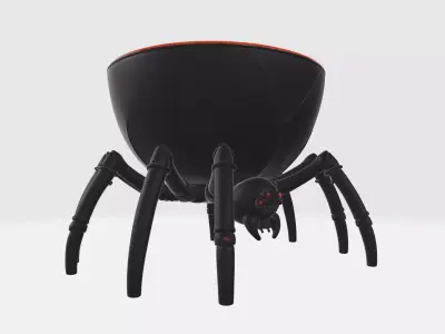 Spider Bowl Halloween Candy Dish Creepy Decorative Spider Bowl 3D print model