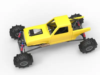 Mud dragster Version 4 Scale 1 to 25 3D print model