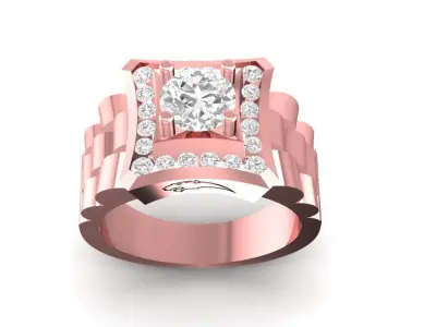 LUXURY DIAMOND RING  42 3D print model