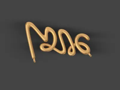 Tiffany Love Pallomas Graffiti Necklace 3D Printable Brand 3D print model