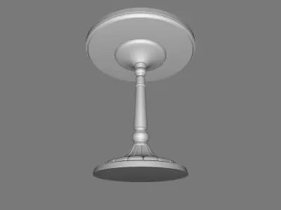 Corsica Wood Nightstand End Side Table - 2 Colour 3D model