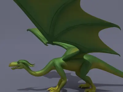 Cartoon Dragon Simply 3D model