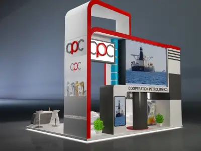 Booth Exhibition Stand a229a 3D model