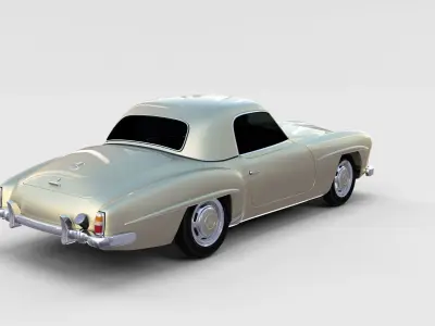 Mercedes 190SL Hard Top rev 3D model