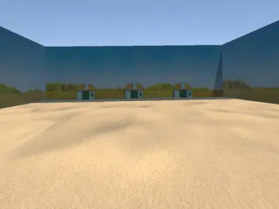 Squid Games Red Light Green Light Map High Quality Low-poly 3D model