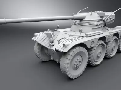 Panhard EBR Scale Model 3D print model