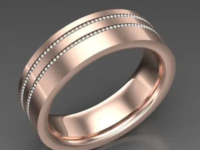 Luxury Men Rings Designs 6MR027 3D print model