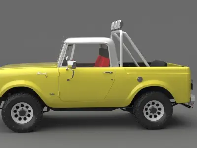 1967 International Harvester Scout 800 Pickup Custom 3D model