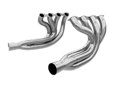FabShop BBC Stainless Steel Dragster Headers Low-poly 3D model