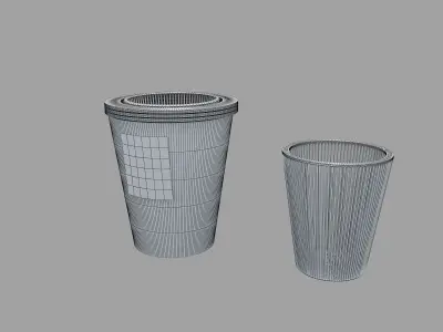 Waste Basket Decorative unit    F1 3D model