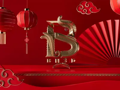 Chinese New Year Free 3D model
