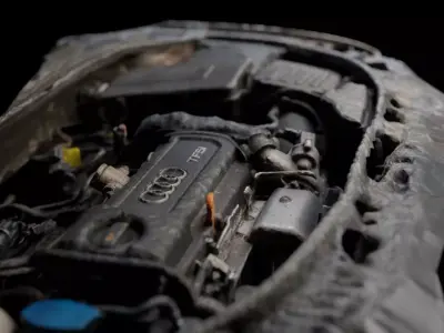 Low-Poly Scanned Car Engine 3D model
