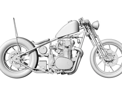 chopper  motor 3D model