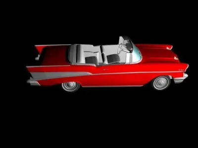 1957 Chevrolet Bel Air Convertible 3D model