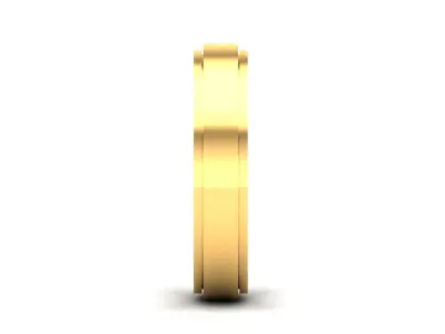 Band 3dm Render Details gold wedding 3D print model
