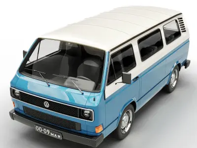 VW Transporter T3 3D model