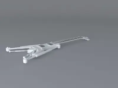 Industrial strength guitar Free 3D model