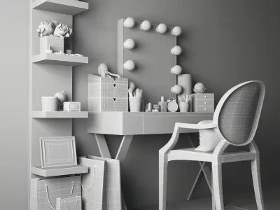 Dressing table 01 3D model