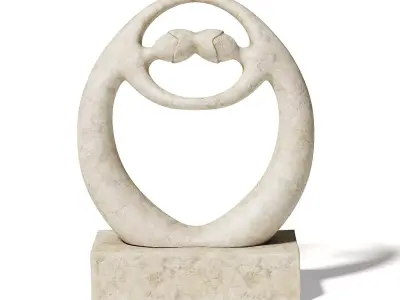 Stone Sculpture 3D Model 3D model