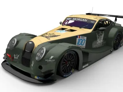 Morgan Aero SuperSports GT3 Low-poly 3D model
