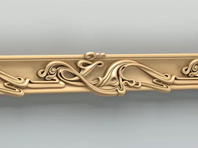 Molding 058 Art Nouveau 3D model