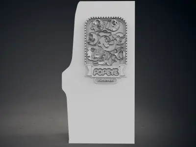 Popeye Arcade Cabinet with Lithophane 3D print model