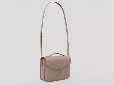 Louis Vuitton Pochette Metis Bag Monogram Tourterelle Cream Low-poly 3D model