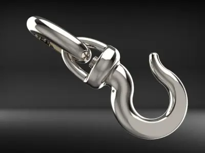 hook pendant 3D print model