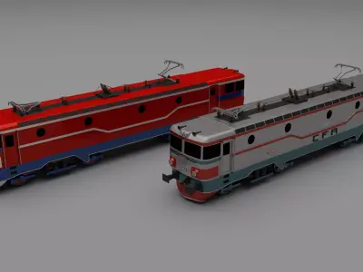 Locomotive collection train 3D model